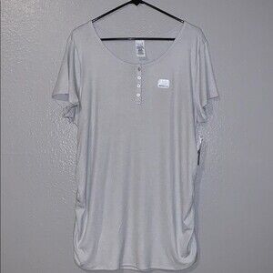 Time and Tru Maternity Short Sleeve Henley